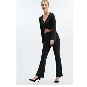 Fabletics 24/7 Kick Flare Pants Black XS Activewear Yoga Pilates Athleisure